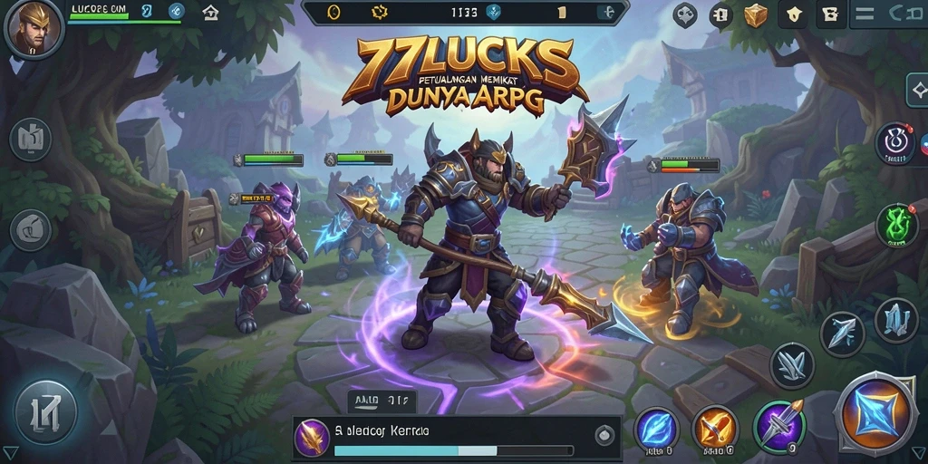 Tampilan gameplay ARPG yang menakjubkan dari 77LUCKS.