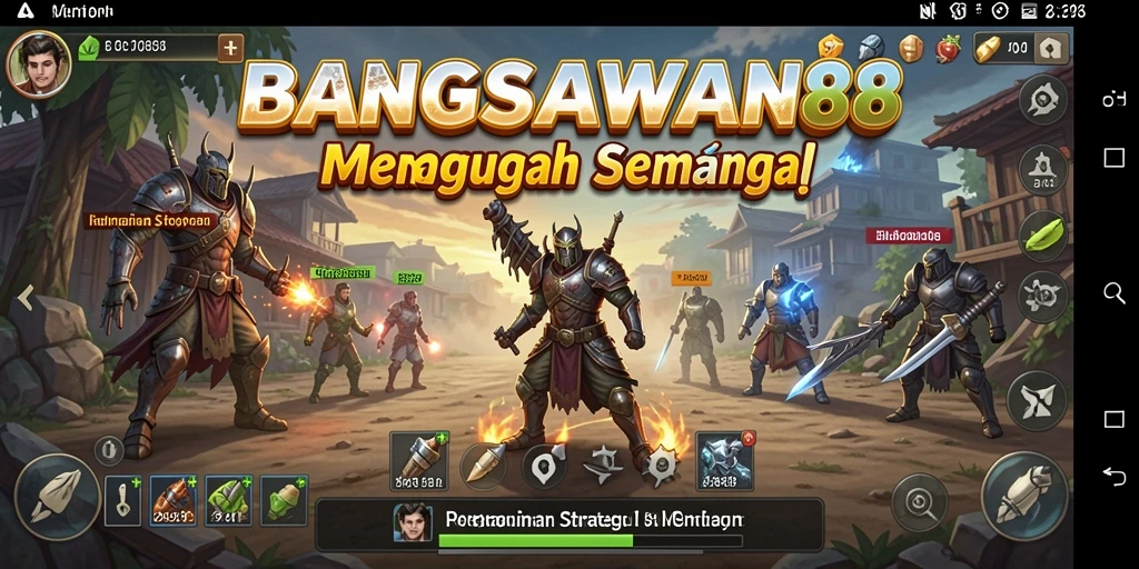 Screenshot gameplay menarik dari BANGSAWAN88 yang menunjukkan pertempuran strategi.