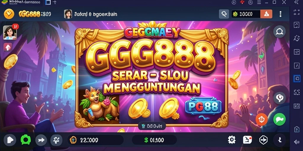 Screenshot menunjukkan gameplay menarik dan seru dari GGG888.