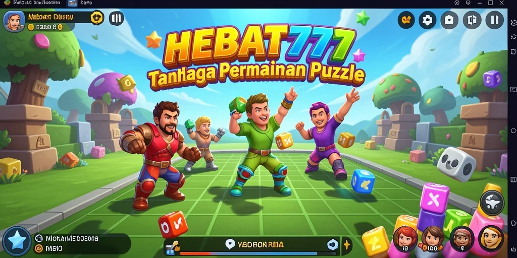 Tampilan gameplay HEBAT777 dengan berbagai tantangan Puzzle menanti Anda.