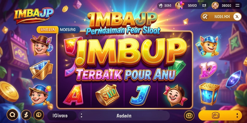 Tampilan gameplay menarik dari IMBAJP dengan berbagai tema Slot.