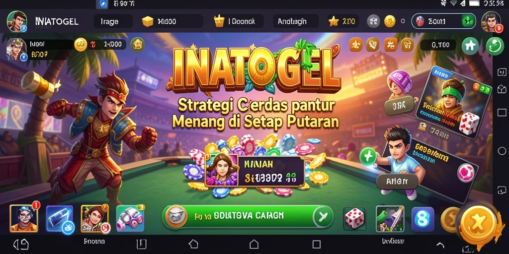 Tampilan gameplay menarik dan penuh aksi dari INATOGEL.
