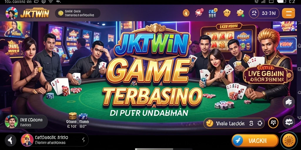 Screenshot gameplay JKTWIN menampilkan keseruan Live Casino yang mengasyikkan.