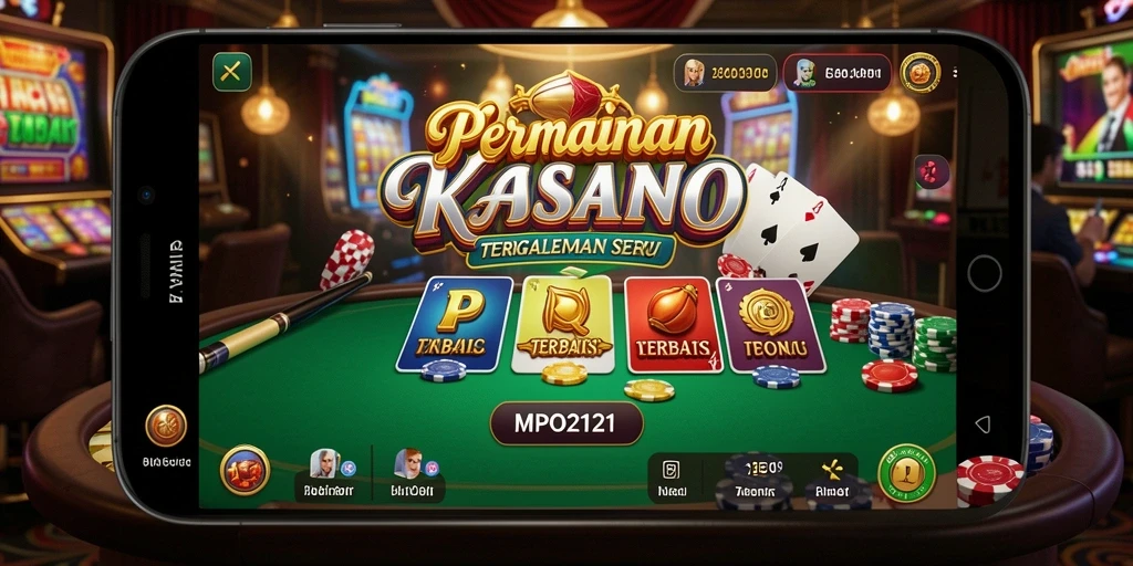 Screenshot gameplay menarik dari MPO2121 dengan suasana kasino yang hidup.