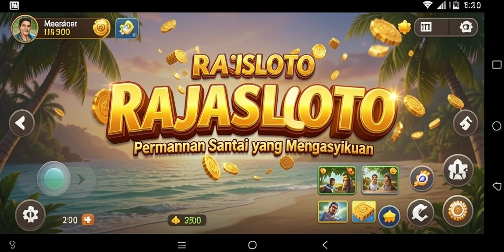 Tangkapan layar utama RAJASLOTO menunjukkan keseruan gameplay lotere.