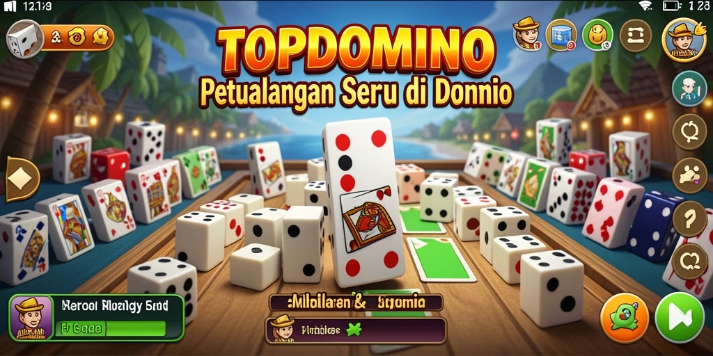 Gameplay TOPDOMINO yang seru dan menantang dalam dunia domino.