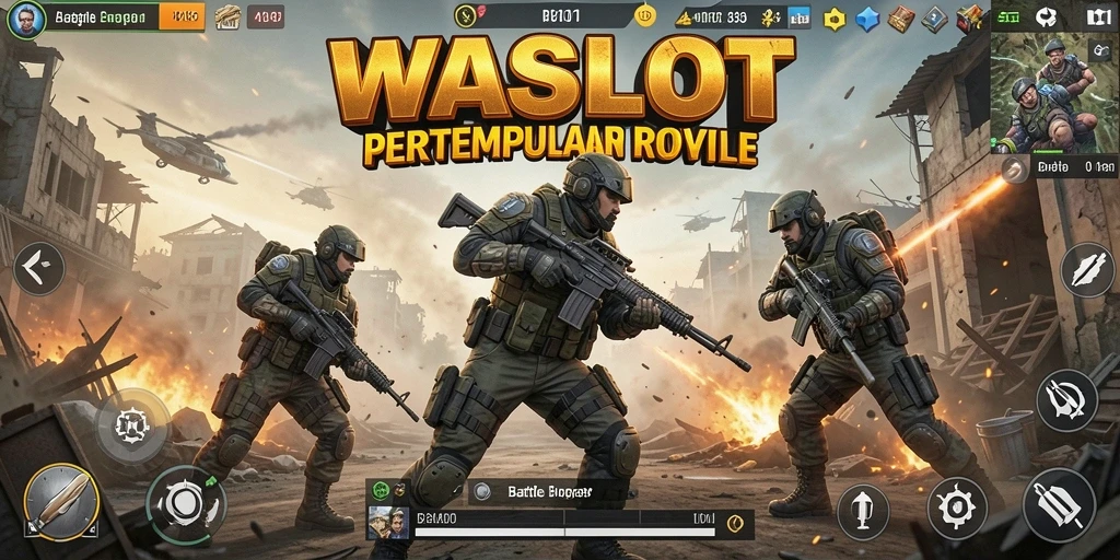 Gameplay seru dalam WASLOT, pertarungan seru di peta luas.