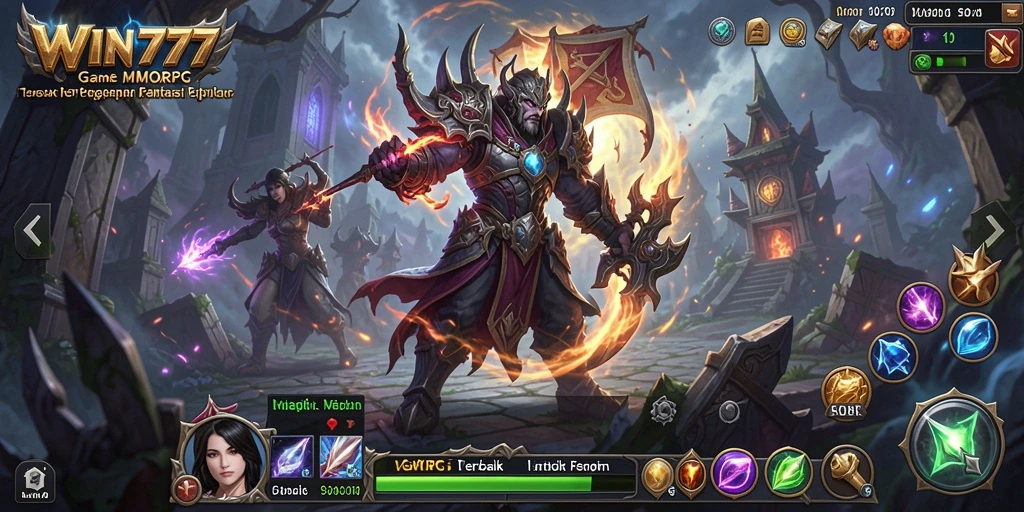 Tampilan gameplay <strong>WIN777</strong> yang menakjubkan dalam dunia MMORPG.